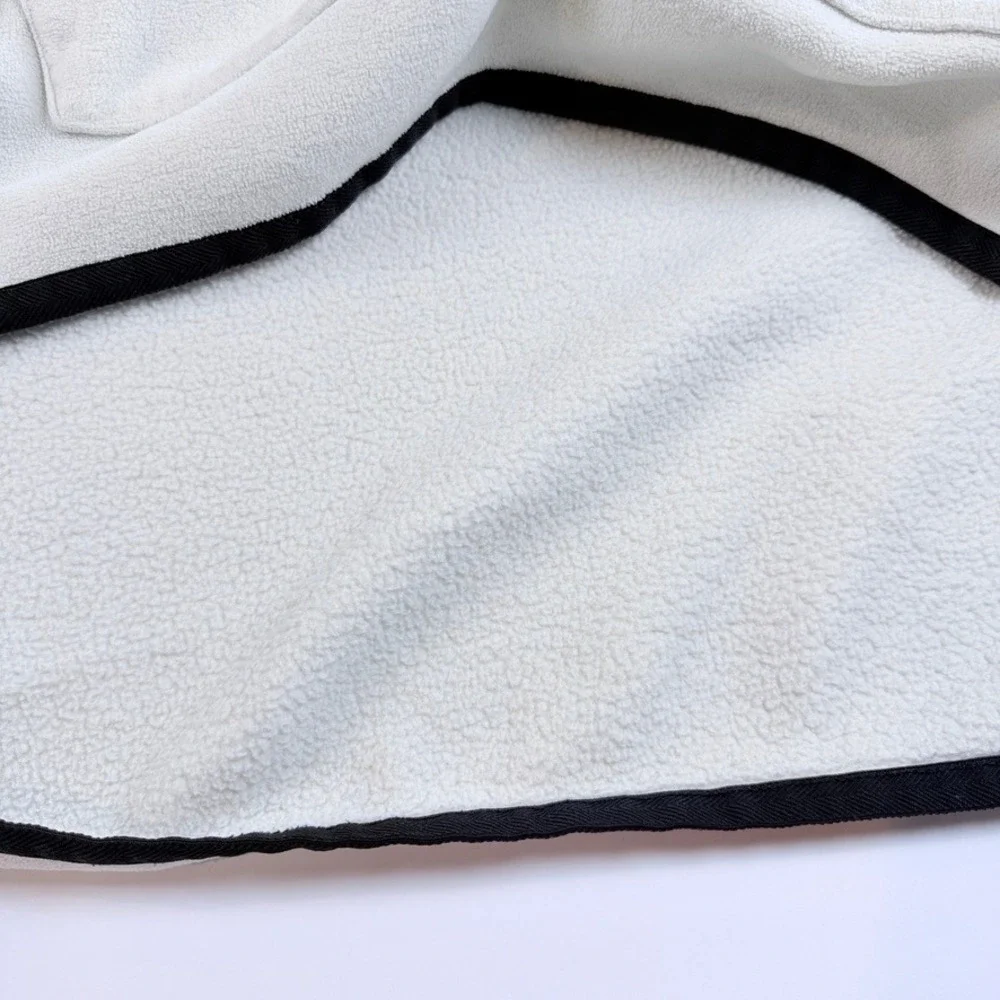 Banana Republic Arctic Fleece Quarter Zip Pullover Mens XXL‎ White 762211-01